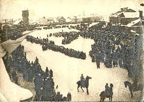 Парад войск на Петровской площади 1920 г.