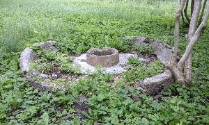 Бывший фонтан на территории богадельни Сутгофа